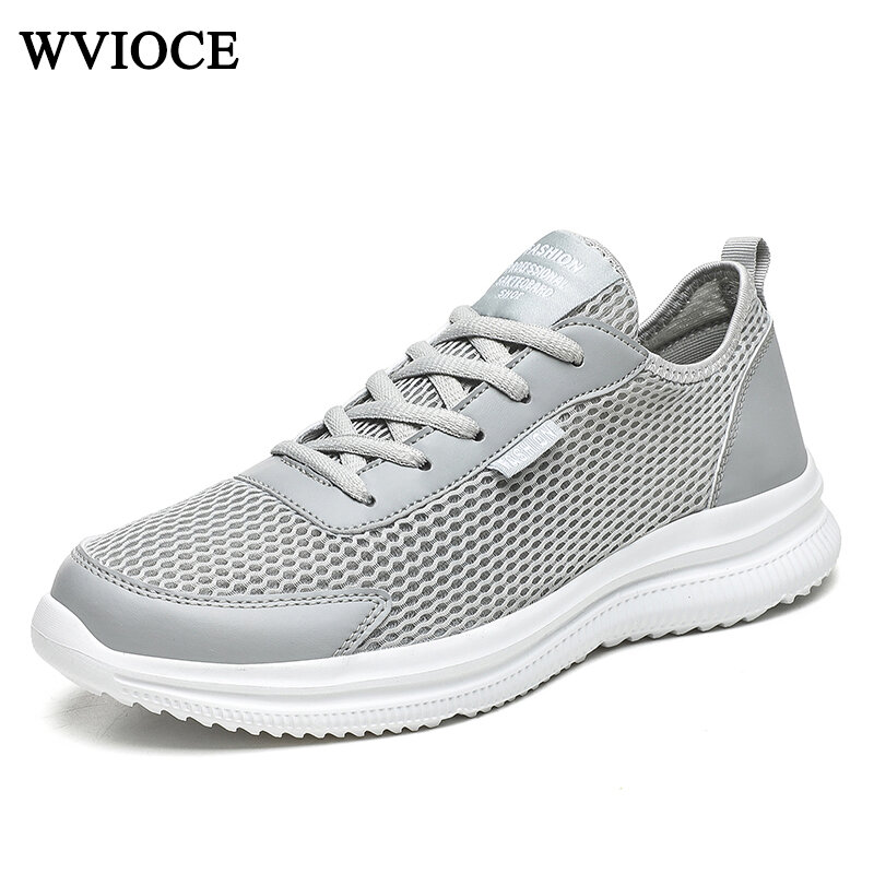 WVIOCE Men Shoes Four Seasons Breathable Men's Sneakers Comfortable Mesh Plus Size Running Shoes EVA Sole Male Sneakers