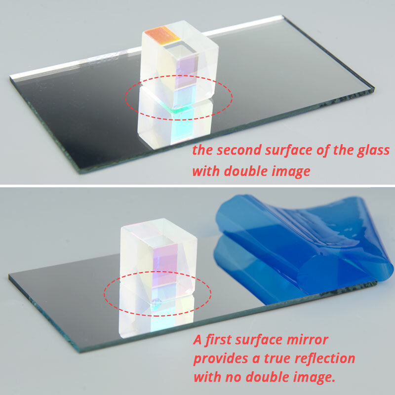 Espelho refletor para superfície frontal, 297x210x3mm, projetor diy, acessórios de projetor, alta reflectividade, espelho frontal