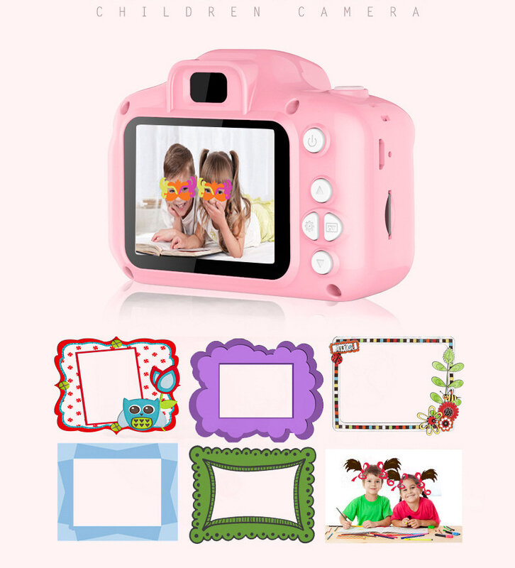 X2 câmera digital dos desenhos animados das crianças cross-border portátil fotografia câmera brinquedo presente de aniversário das crianças