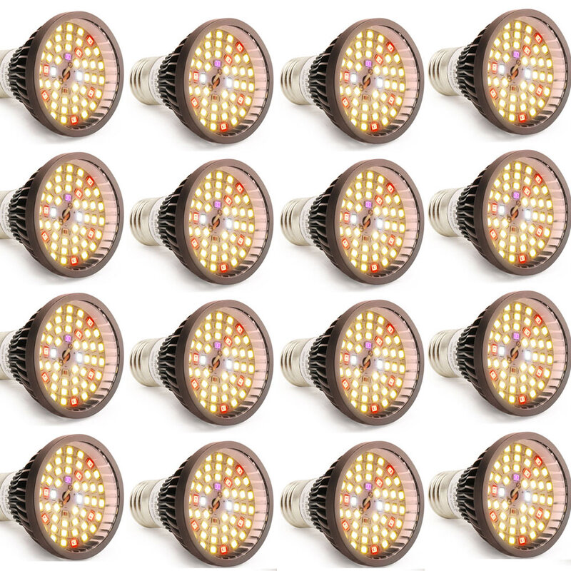 XRYL 2-20pcs 40W E27 Led Grow Plant Full Spectrum Warm Light SMD2835 Bulb For Indoor Plants Seedling Grow Tent LED Growth Lamp