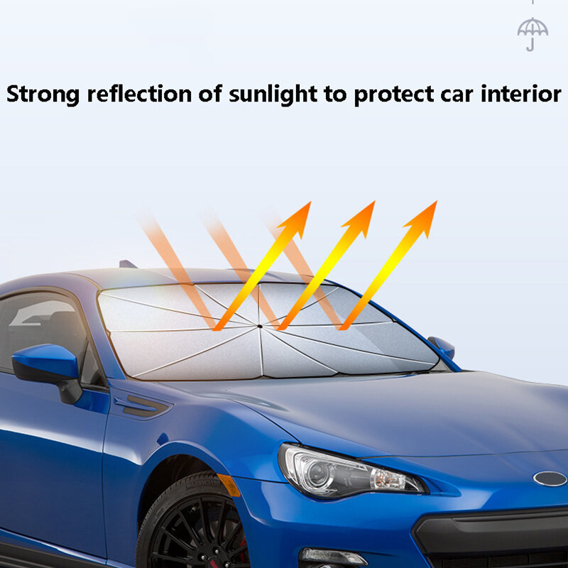Car Umbrella Sun Shade Protector Parasol Auto Front Window Sunshade Covers Umbrella Interior Windshield Protection Accessories