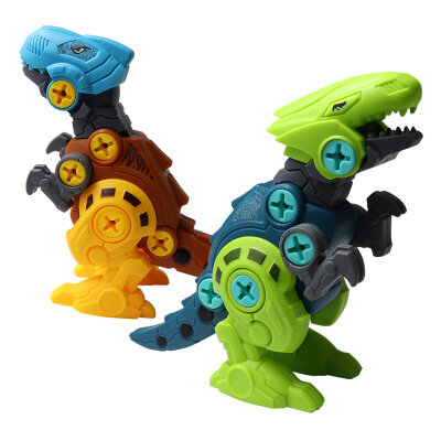Diy conjunto de desmontagem brinquedo dinossauro conjunto porca parafuso combinação montagem modelo dinossauro brinquedo educativo para crianças presente
