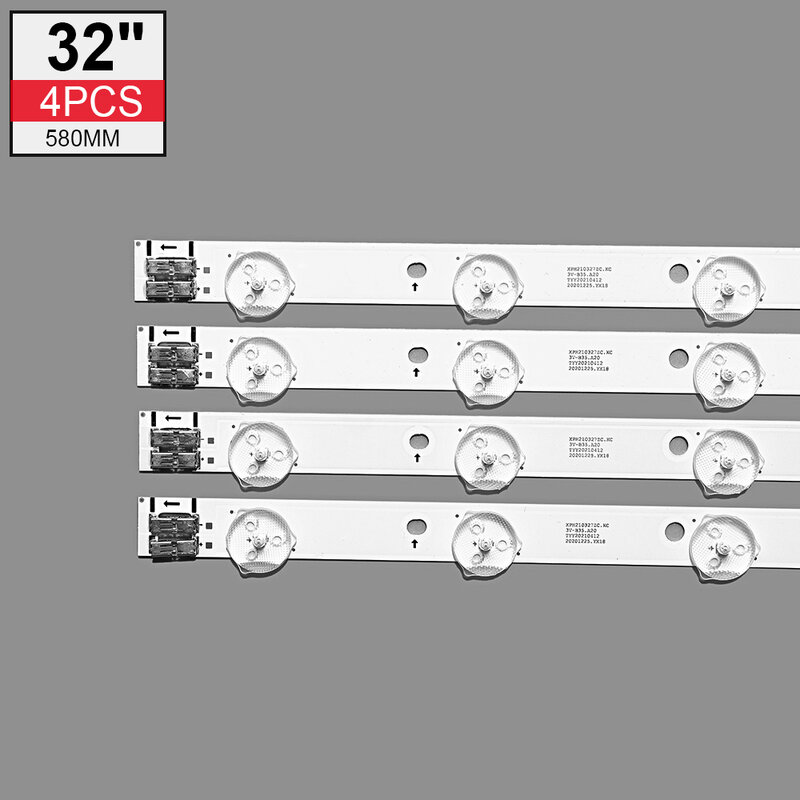 Lampu Latar LED Strip 10 Lampu untuk Samsung 32 "TV 2012SVS32 UE32J5100 UA32EH5080 LTJ320HN07-H UN32EH5000 V320HJ2-PE2 2011SVS32