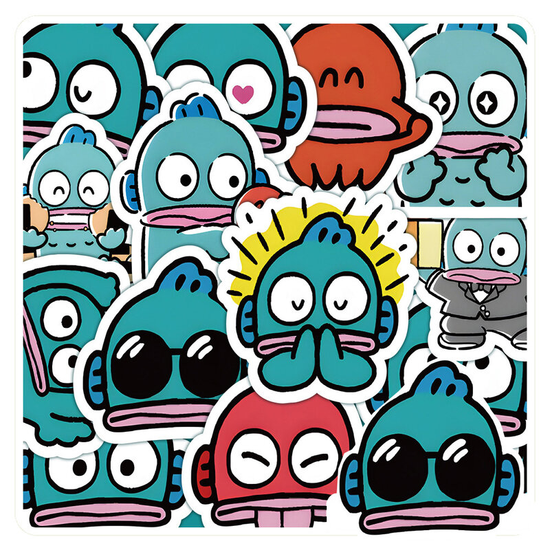 10/30/60 stücke niedlichen Sanrio hässlichen Fisch Hanton Cartoon Graffiti Aufkleber Aufkleber Laptop Sammelalbum Telefon Briefpapier Aufkleber Kinderspiel zeug