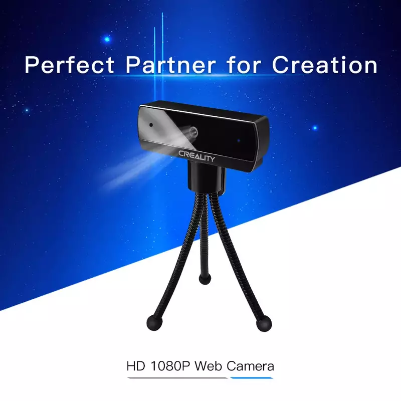 CREALITY 3D CRCC-S7 HD 1080P 1920(H)× 1080(V) Kamera Web 69.23*30.7*24.5Mm 5V Remote Control Bisa Mencetak