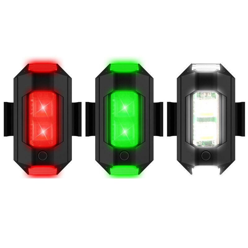 7 Colors Universal LED Anti-collision Warning Light USB LED Anti-Collision Bike Tail /Model Aircraft Night Flying Mini Signal