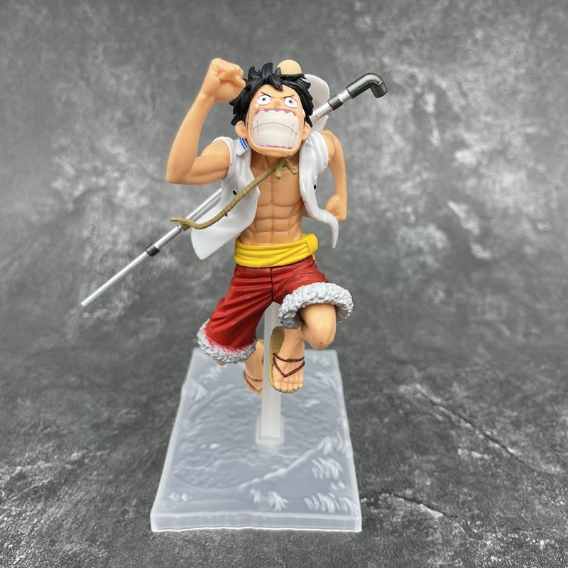 One Piece Hand-made Dreamland Navy Luffy Issabo 3 Brothers Model Ornament Toys Anime Peripherals