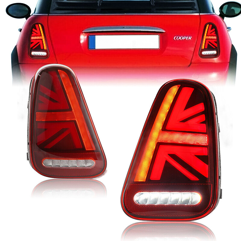 2022 новейшие автомобильные задние фонари для BMW MINI Cooper R50 R52 R53 2001-2007 светодиодный светодиодные дневные ходовые огни, подвижный сигнал поворот...