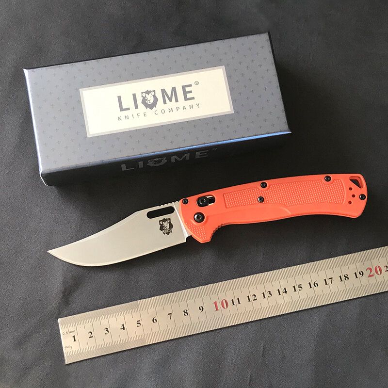 Liome 15535 tático faca dobrável alça de náilon segurança ao ar livre-defender facas de sobrevivência de acampamento bolso portátil ferramenta edc