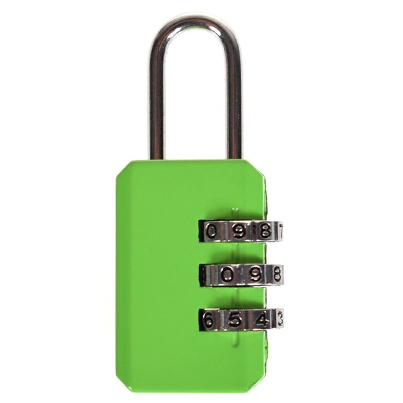 Mooie 3 Digit Dial Combinatie Code Number Lock Hangslot Voor Bagage Rits Tas Rugzak Handtas Koffer Lade Duurzaam Sloten