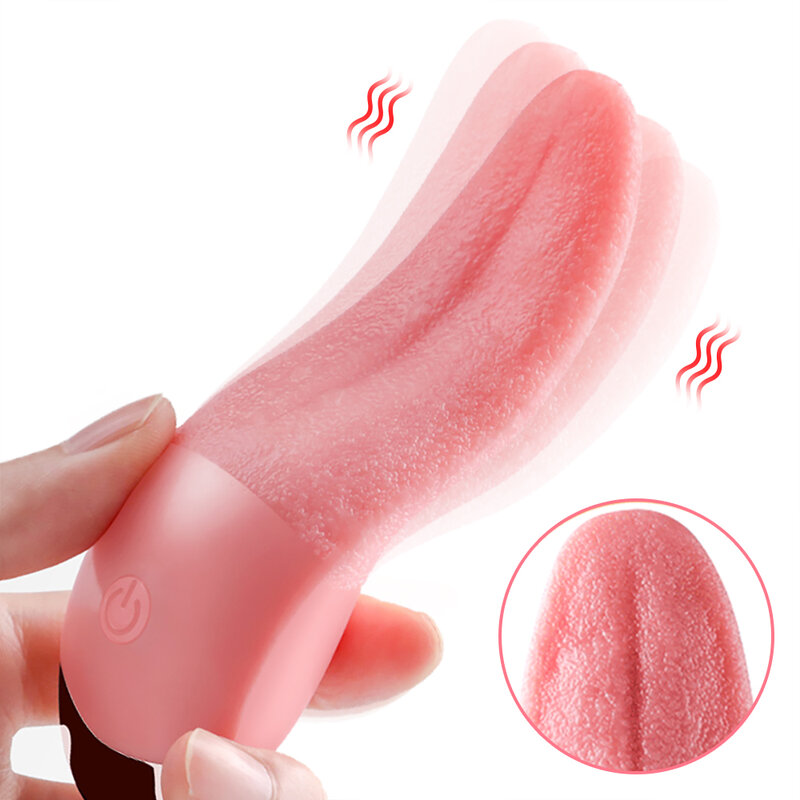 ลิ้นเลีย Vibrator Clitoris เครื่องกระตุ้นผู้หญิงหญิงการสำเร็จความใคร่ G Spot Clit Masturbator เซ็กซ์ทอย