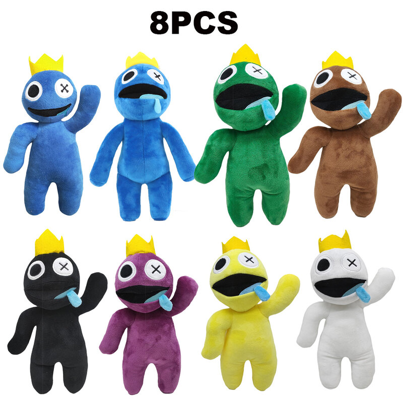 SALE30cm Mainan Anak-anak Teman Pelangi, Mainan Mewah dan Mainan Karakter Kartun, Boneka Monster Biru, Hadiah Natal Mainan Penggemar