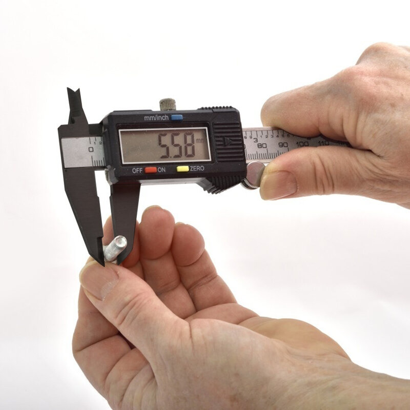 Multi-functional Vernier Caliper Classic Texture Electronic Plastic Gauge Micrometer Practical Depth Measuring Tools