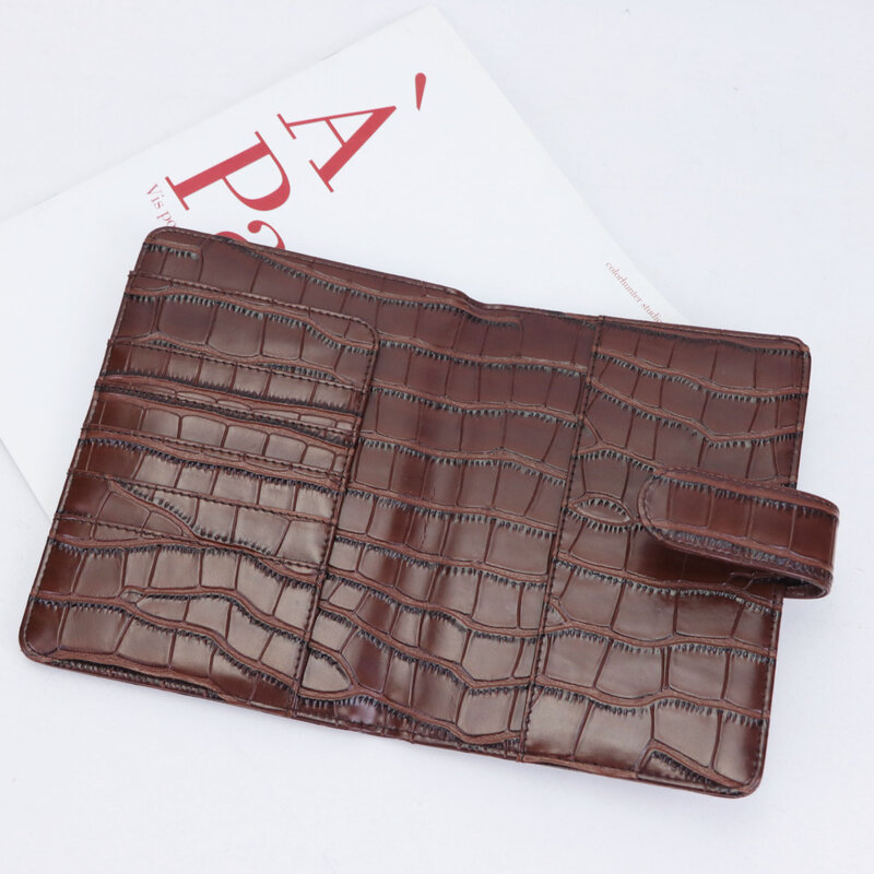 Hot Sale Crocodile Embossed Leather Business A5 Notepad Custom Creative Stationery Book Hand Account Notebook Office Notepad