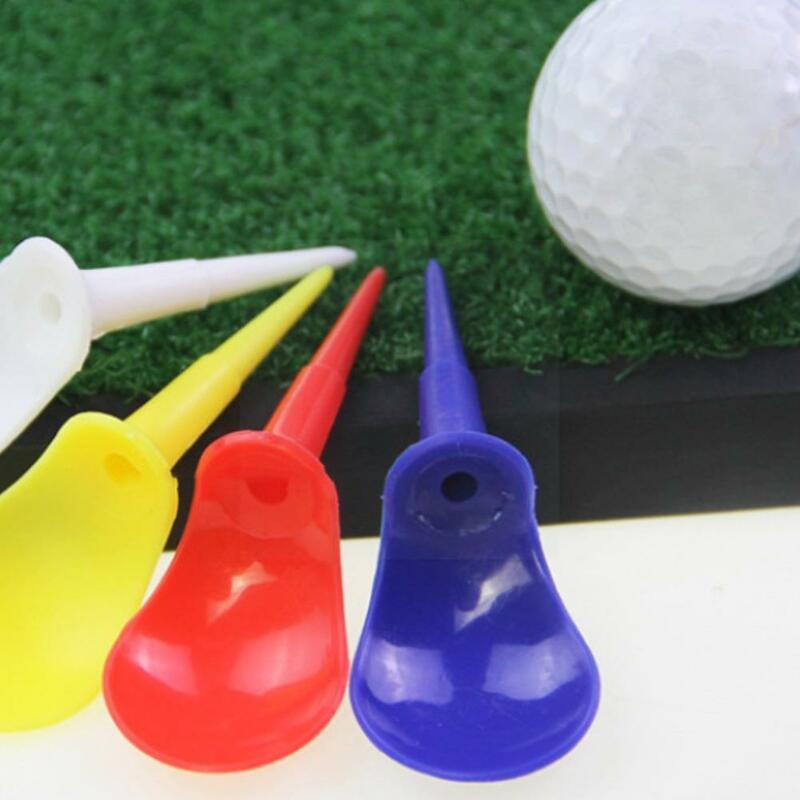 10pcs Golf Tees Plastic Novelty Anti-slice Golf Tees 83mm Chair Golf Tees Marker Position Tools Ball S2x8