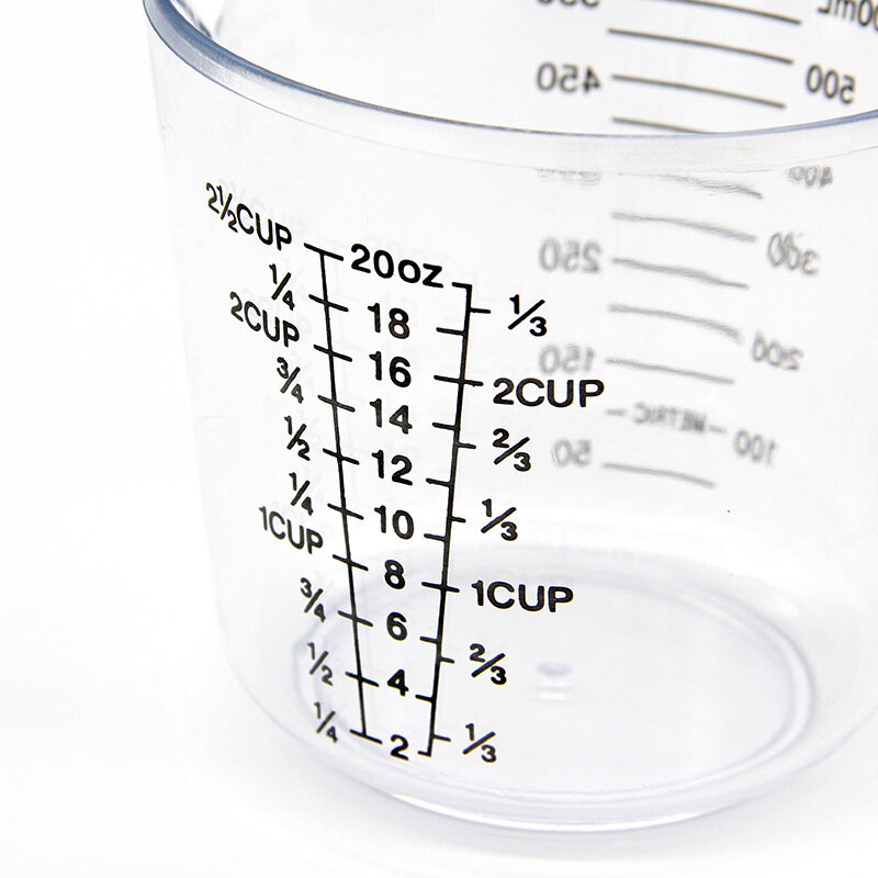 Пластиковая мерная чашка 150/300/600/1000 мл, Фотографическая прозрачная чашка, измерительное устройство, визуальная шкала, инструмент для выпечк...