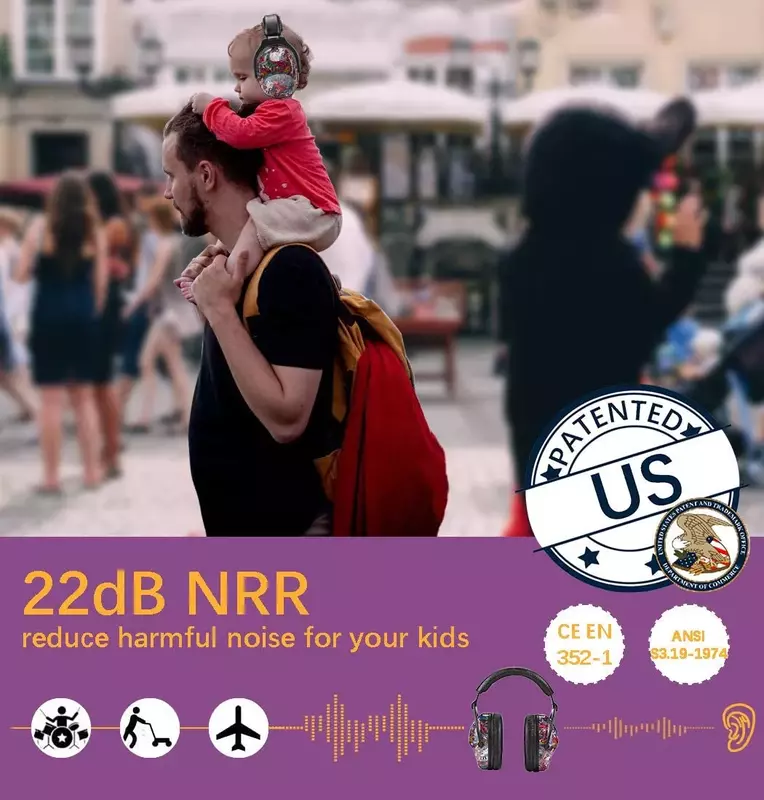 Zohan criança defensores proteção auditiva dos desenhos animados criança segurança orelha muffs redução de ruído para crianças earmuffs ajustável