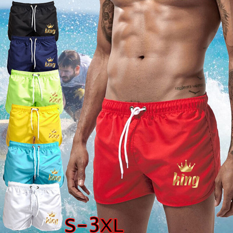 2022 męskie spodenki plażowe kulturystyka siłownia krótkie spodnie do ćwiczeń lato w stylu Casual, cienka Cool bermudy męskie szybkie suche szorty plażowe