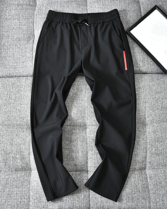 Pantalones deportivos informales para hombre, pantalón pequeño de pierna recta, versión delgada, novedad de otoño, 2022