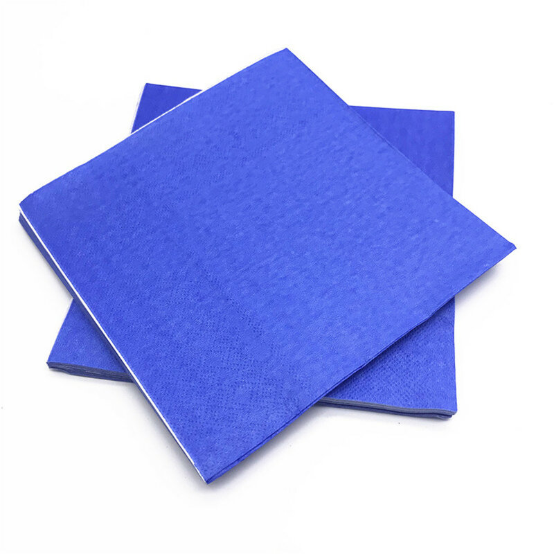 Одноразовые бумажные салфетки однотонного цвета, 20 шт.