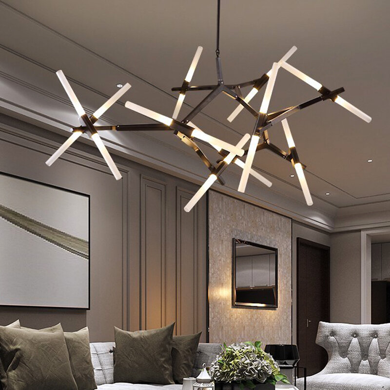 Modern Nordic LED Chandelier for Living Room, Lustre Lustres, Lâmpada de vidro, Indoor Fixture Light, Teto Light, Quarto, Cozinha