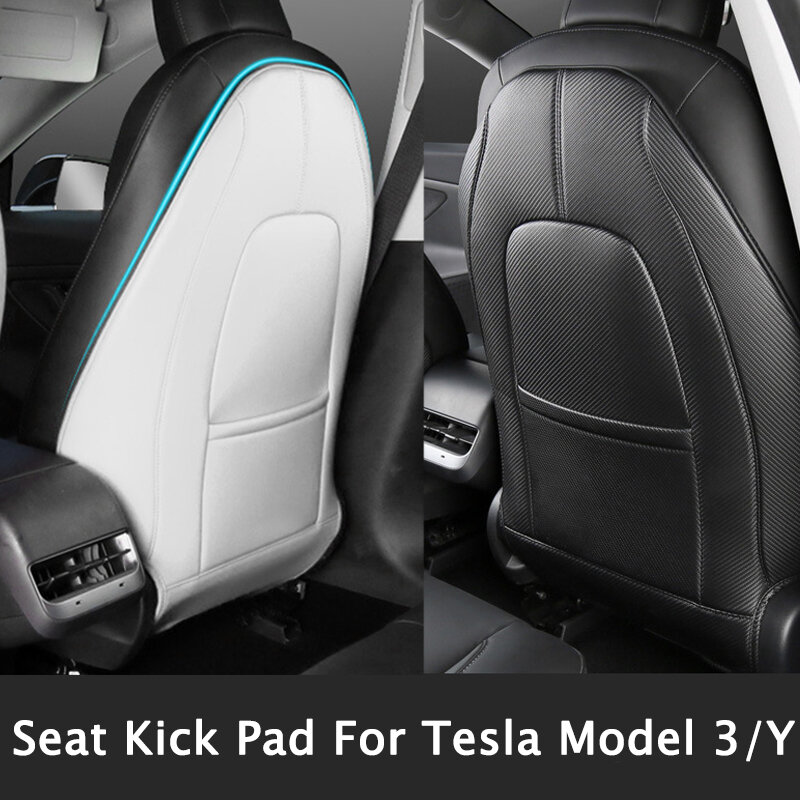 Für Tesla Modell 3 modell Y matte Kind Anti Schmutzig 2021-2022 Sitz Zurück Anti Kick Pad Protector Innen zubehör Trim Dekoration
