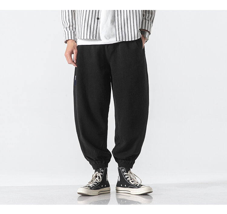 22SS Spring Fashion Loose Casual Pants Japanese Streetwear Harem Pants Harajuku Trousers Men Clothing Korean Sweatpants Joggers