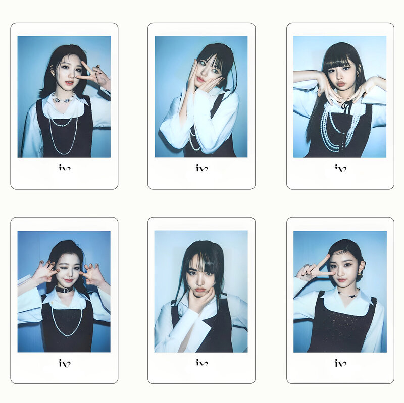 6PCS Kpop Fu IVE Album 'I've VE' SOUND WAVE Album Collection Korean Fashion Group High-Quality Postcard Fans Gifts