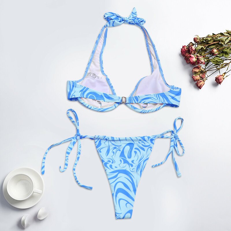 Bikini brasileño con Push-Up para mujer, traje de baño para mujer, Microbikini, conjunto de 2 piezas, Bikinis 2022