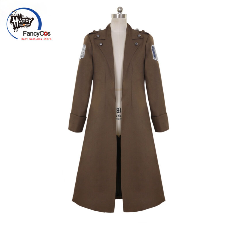 Attack on Titan Jacket AOT Eren Jaeger Jacket Levi top Rivaille Rival Ackerman New Coat Cosplay Costume Anime giapponese