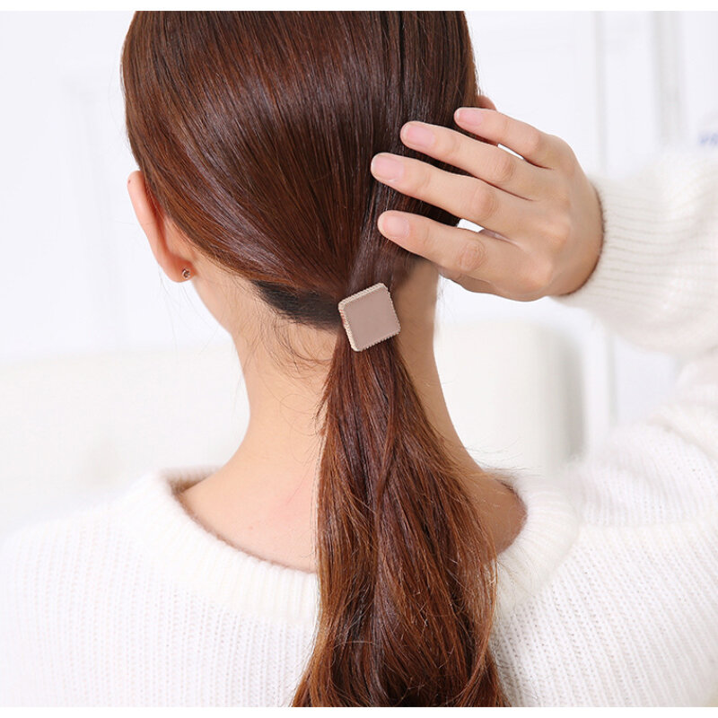 2022 Korean Woman Kawaii Cute 12 /Set Bows Hair Ties Rings Hair Bands for Girls Headwear Pearl Ponytail Gifts Hair Accessories