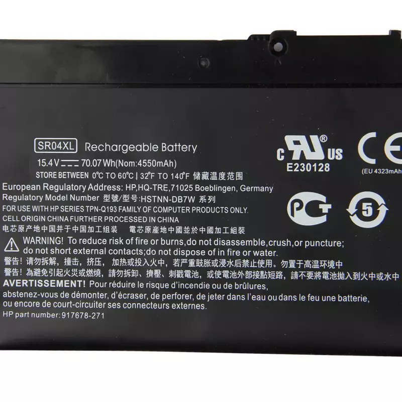 2022NEW Original Replacement Baterai Laptop SR04XL SR03XL untuk HP HSTNN-DB7W 15-CE 15-CB15-DC 15-CX Omen15 TPN-Q211 Q193 Q194 TC1