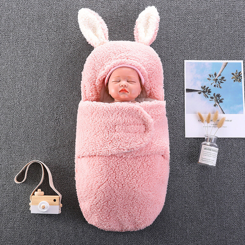Sac de couchage pour bébé, emmaillotage nouveau-né, couette Anti-choc, sacs de couchage en coton épais pour bébés de 0 à 6 mois