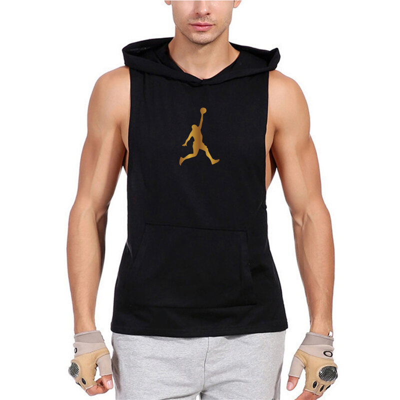 T-shirt sans manches pour homme, vêtement de Fitness, de gymnastique, de grande marque, de musculation