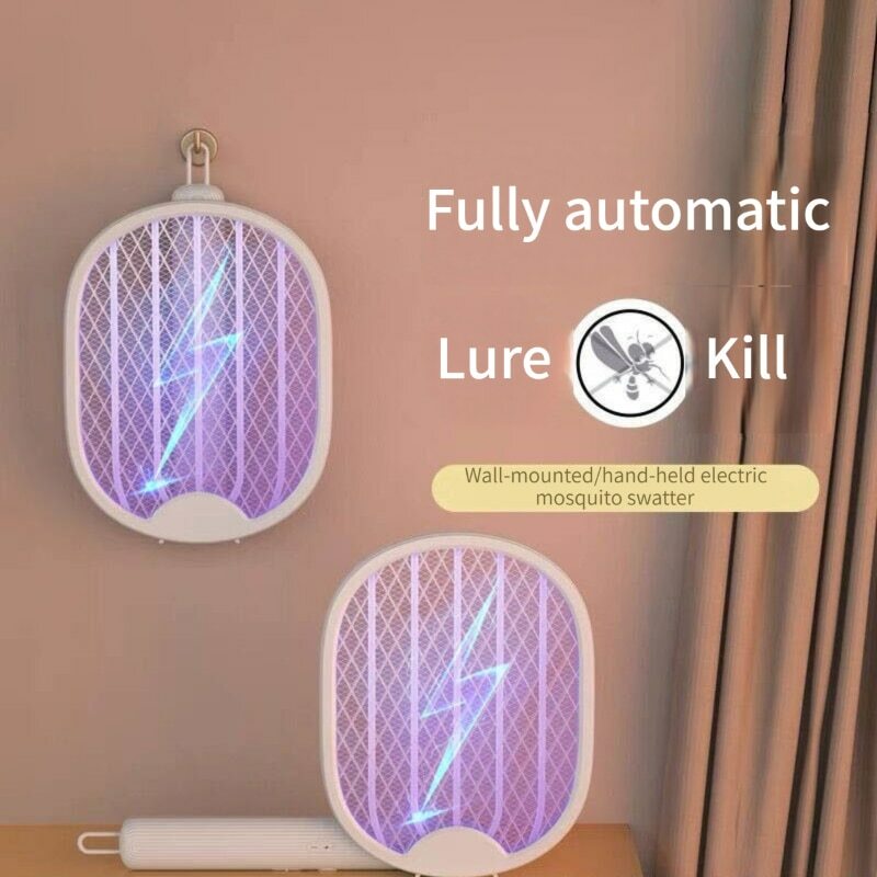 LMC nowa lampa przeciw komarom akumulator USB elektryczny składany środek do zwalczania komarów 3000V lampa odstraszająca Fly Swatter Szybka dostawa