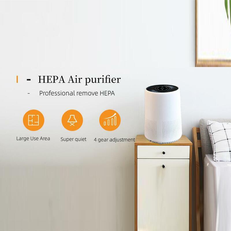 HATV-고출력 공기 청정기 스마트 HEPA 필터 네거티브 이오나이저 공기 청정기 PM2.5, 홈 연기 먼지 냄새 제거 포름알데히드