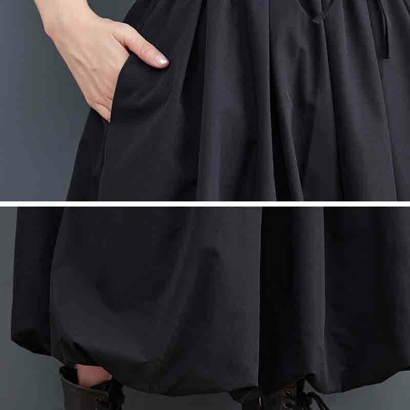 Jupe confortable en coton et lin pour femmes, jupe décontractée pour femmes, monochromatique, nouvelle mode, printemps, été, 2023, tempérament T02
