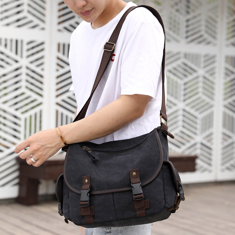 Bolsa de ombro de lona masculina bolsa de mensageiro bolsa de moda bolsa de maré casual portátil lazer crossbody bolsas de luxo hombre bolso