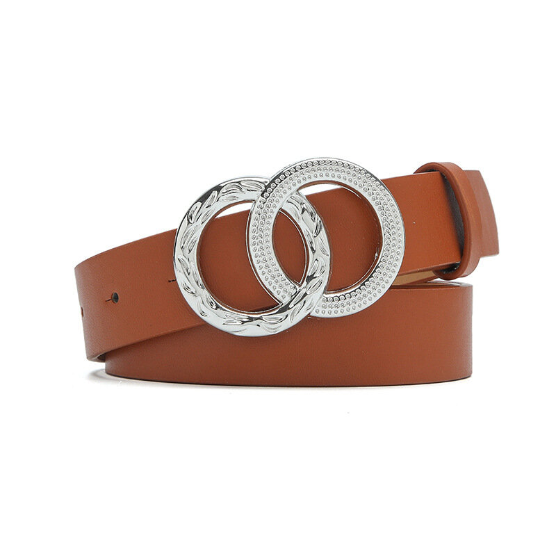 Cinturones de vestir de diseñador para mujer, corsé de cuero genuino de alta calidad, cinturón largo ajustable fácil