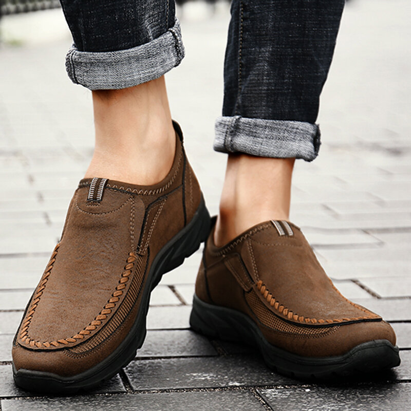 Męskie obuwie mokasyny trampki 2021 nowych moda Handmade Retro luźne mokasyny buty Zapatos Casuales Hombres męskie buty