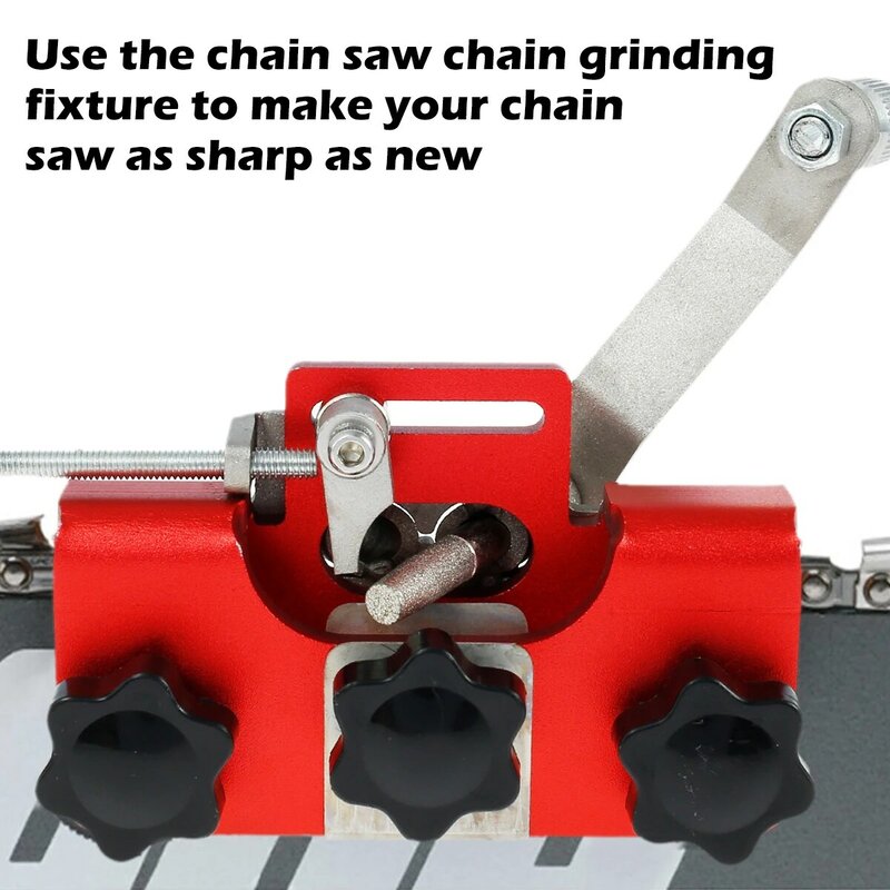 แบบพกพา Chainsaw Sharpener Jig สร้อยคอมือบดเครื่องมือ Sharpening สำหรับทุกชนิดโซ่เลื่อยไฟฟ้าเลื่อย