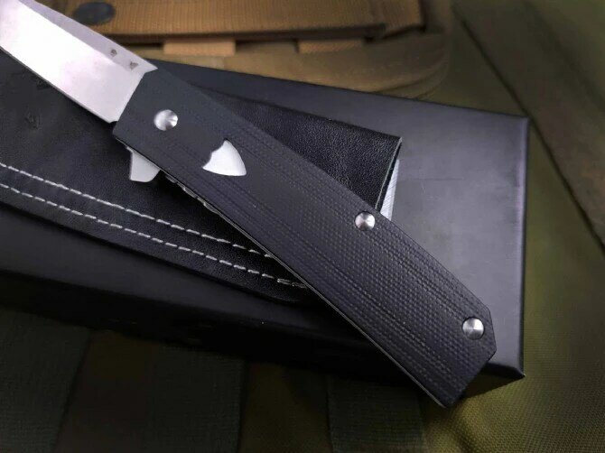 Mini ao ar livre bm 601 tático faca de dobramento alta dureza 440c lâmina g10 punho acampamento bolso segurança Knives-BY35