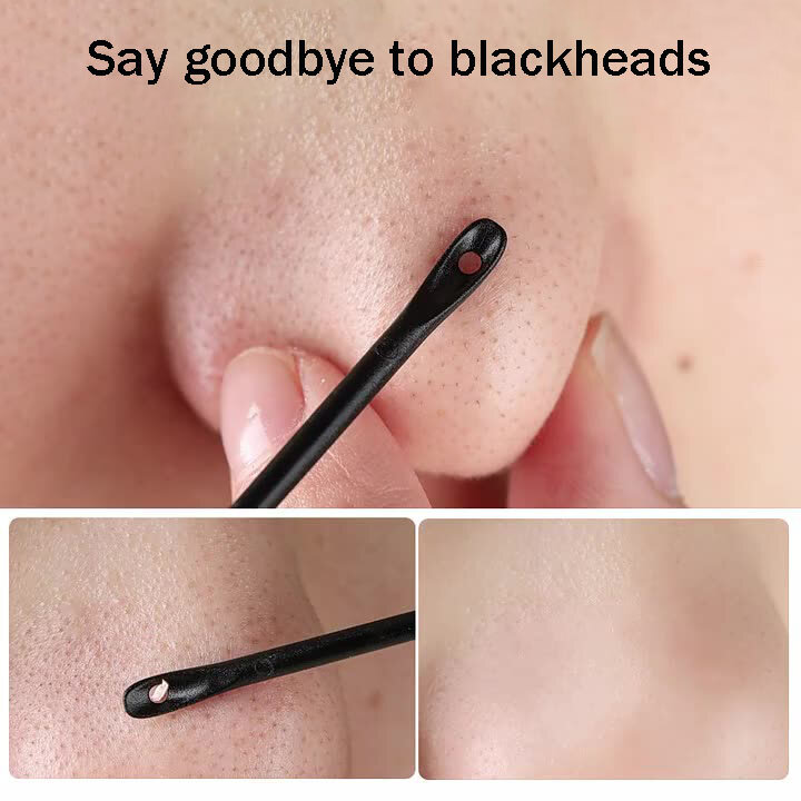 50PCS Multifunctional Cotton Swab Blackhead Removing Care Independent Packaging Disposable Acne Squeezing Stick Makeup Ear Scoop