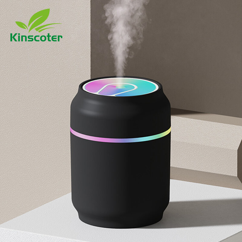 2022 New Humidificador Mini Air Humidifier Aroma Essential Oil Diffuser Portable USB Humidifier with LED Colorful Night Lamp