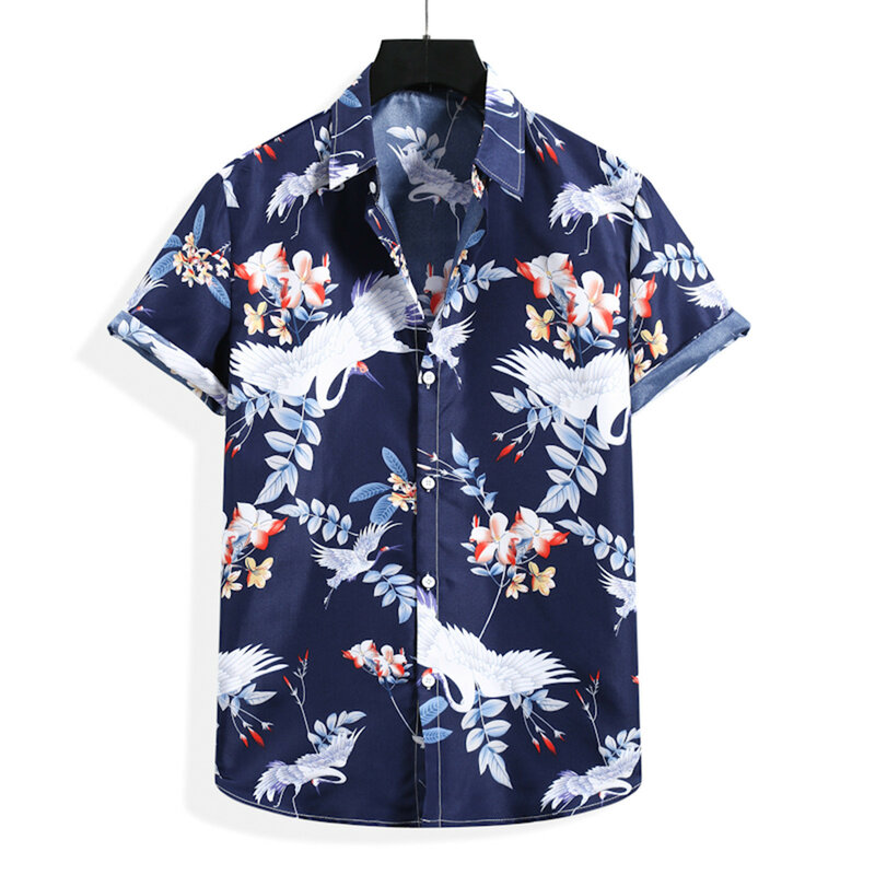 Shirt T-shirt For Man Short Sleeve OutdoorLoose Short Hawaiian T-shirt Short Sleeve Athletic Shirts