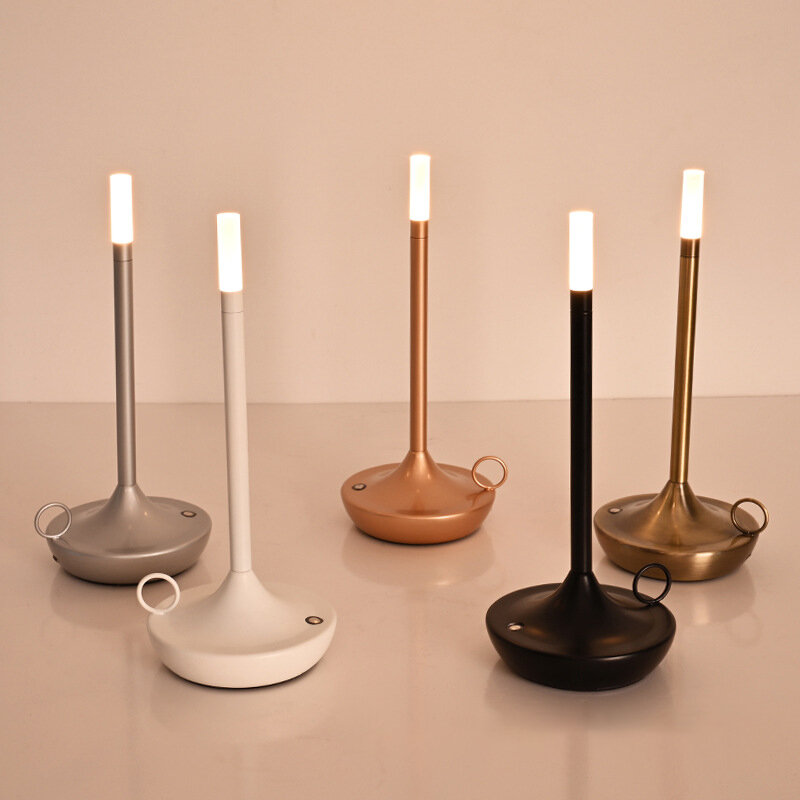 โคมไฟตั้งโต๊ะ Creative Dining Touch Led บาร์กาแฟ Pina Pro ตารางโคมไฟ Lampada Da Tavolo โคมไฟตั้งโต๊ะตกแต่ง