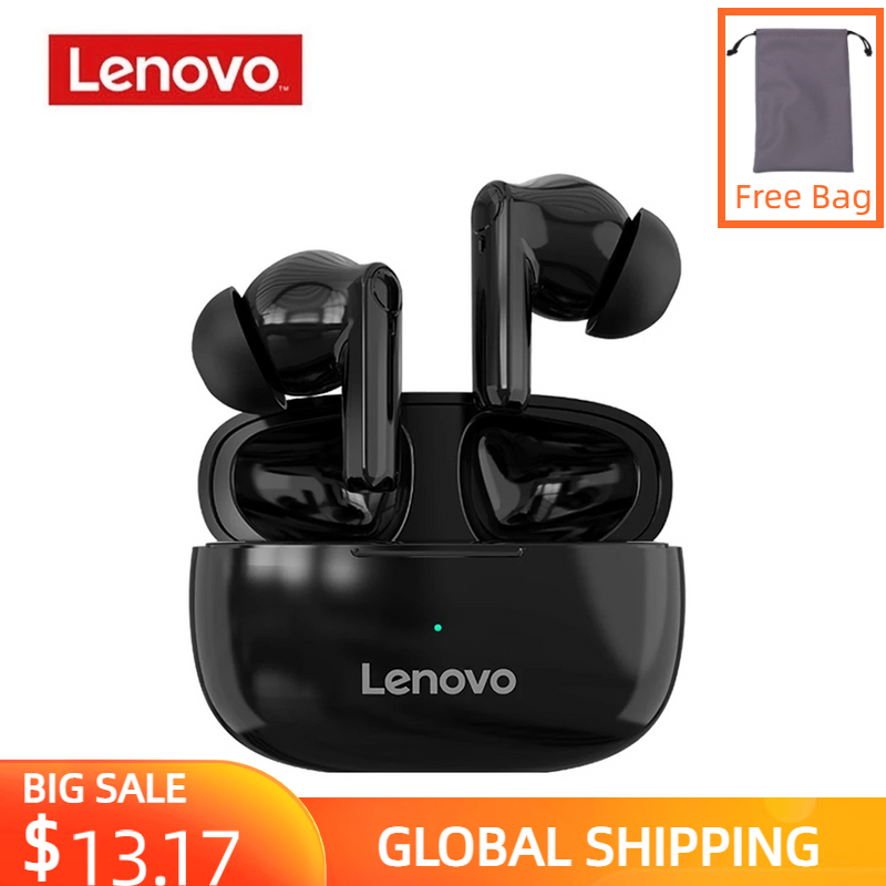 Lenovo HT05 Echte Draadloze Oordopjes Bluetooth 5.0 Sport Waterdicht Touch Control Hoofdtelefoon Hd Oproep Noise Cancelling Koptelefoon
