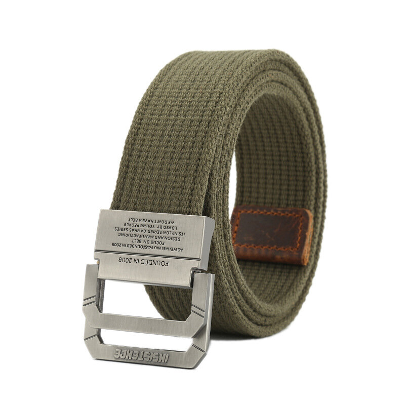 Nylon Canvas Belt men Army Tactical Belts Selling man Outdoor sport double buckle weave Nylon Canvas cowboy pants Belt
