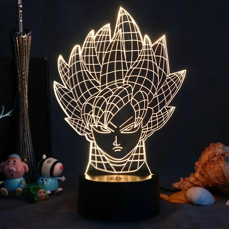 Dragon Ball Serie 3d Nachtlicht Bunte Touch Led Tisch Lampe Raum Dekoration Lichter Neon Zeichen für Wohnzimmer Schlafzimmer Dekor