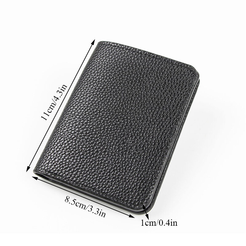 2022 New Style Mini Thin Men Wallet Card Holder Men'S Purse Coin Pouch Card Holder Short Vertical Pu Leather Wallet High Quality